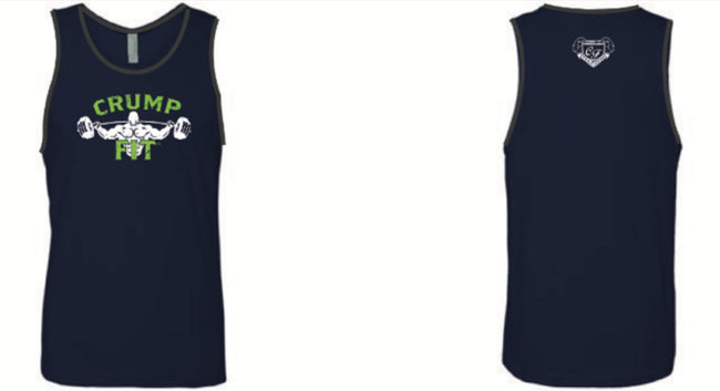 CRUMP FIT Tank - Navy Blue/Neon