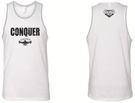 CRUMP FIT CONQUER Tank - White/Black
