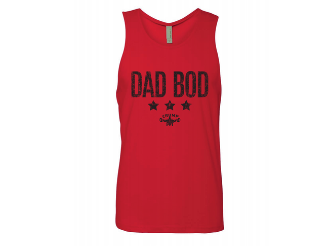 CRUMP FIT DAD BOD Tank - Red