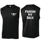 CF PARDON MY BACK Sleeveless Tee - Black/White