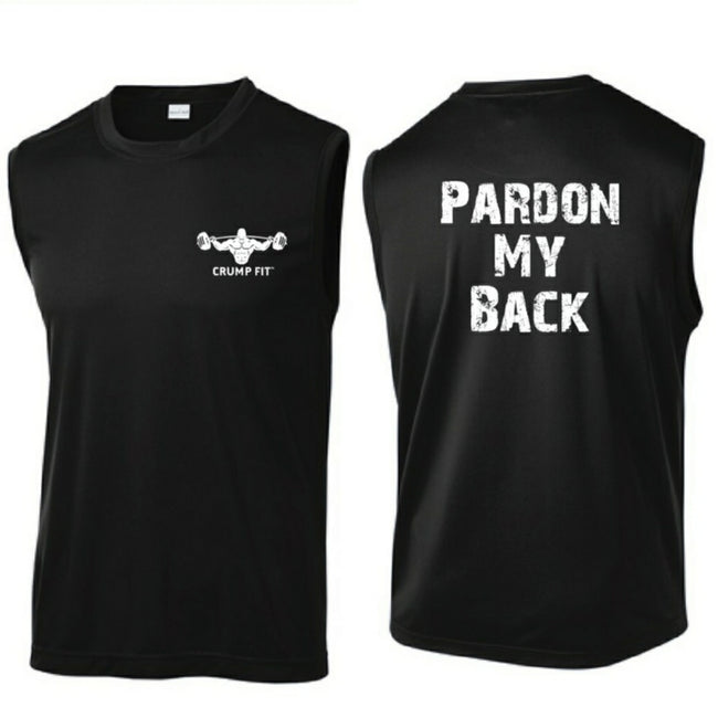 CF PARDON MY BACK Sleeveless Tee - Black/White