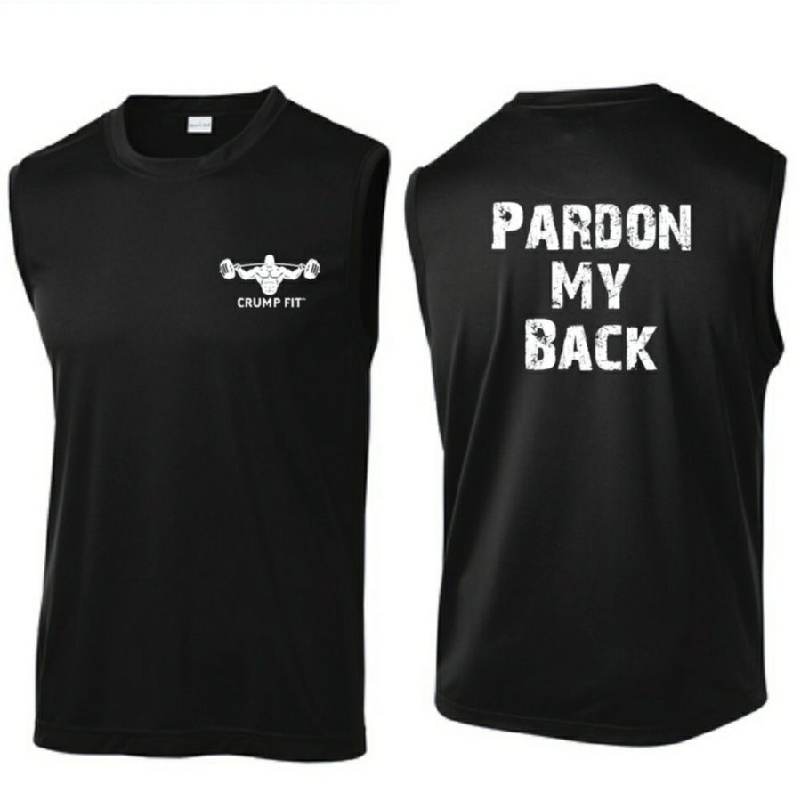 CF PARDON MY BACK Sleeveless Tee - Black/White