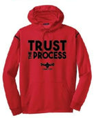 CF TRUST THE PROCESS Hooded Pullover - Red/Black