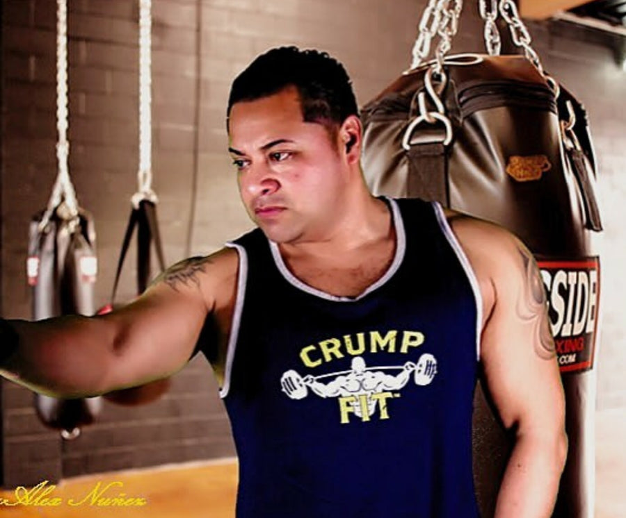CRUMP FIT Tank - Navy Blue/Neon