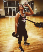 CRUMP FIT Racer Back Tank - Black/White/Pink