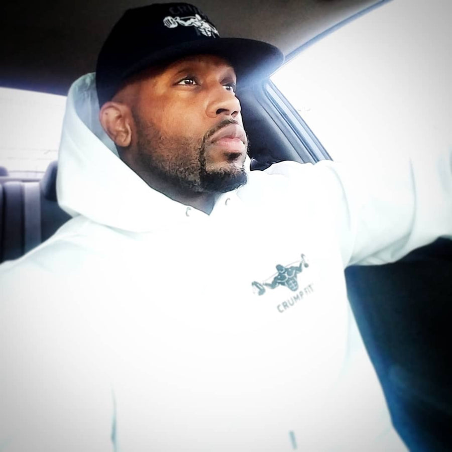 CF Pardon My Back Hooded Pullover - White/Black