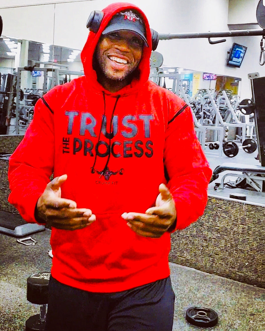 CF TRUST THE PROCESS Hooded Pullover - Red/Black