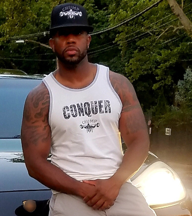 CRUMP FIT CONQUER Tank - White/Black