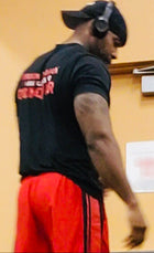 CF PARDON MY BACK Performance Tee - Black/Red