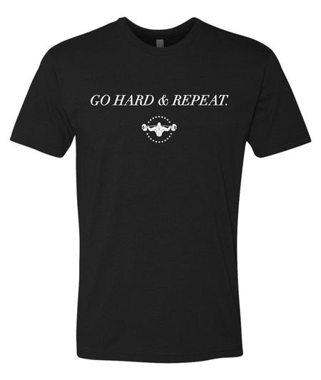 CRUMPFIT FIT GO HARD & REPEAT Tee - Black/White
