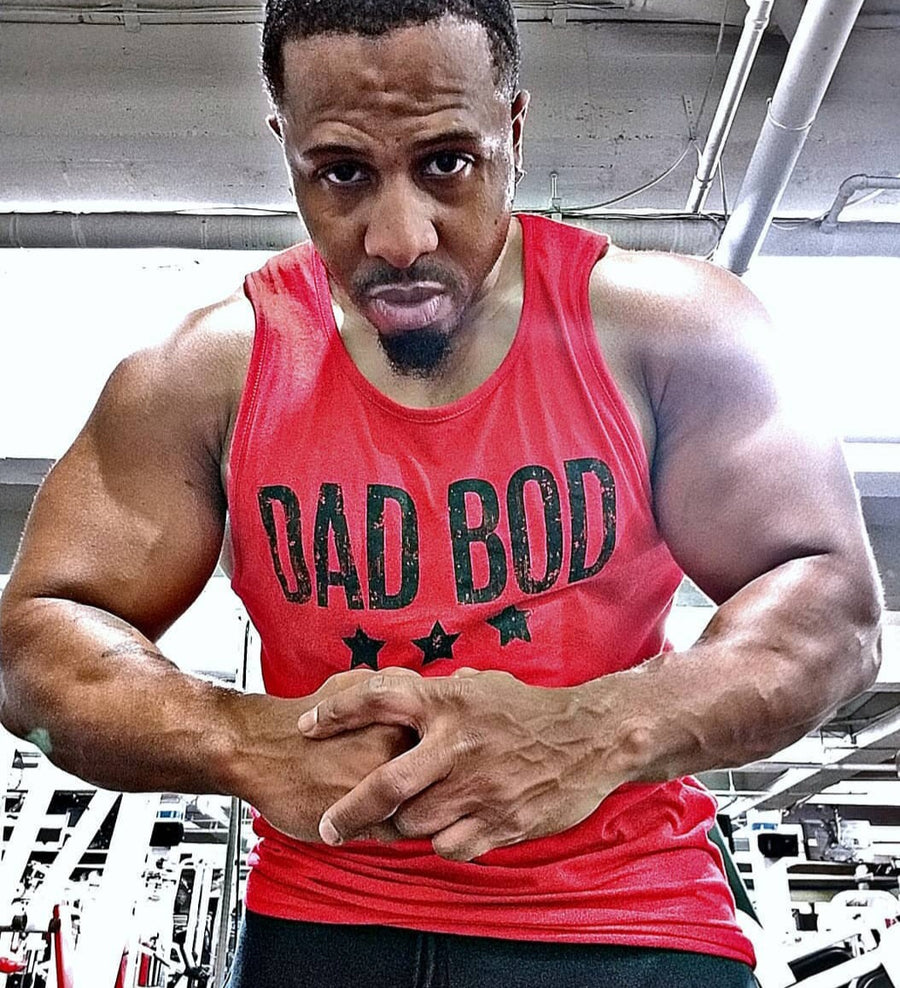 CRUMP FIT DAD BOD Tank - Red